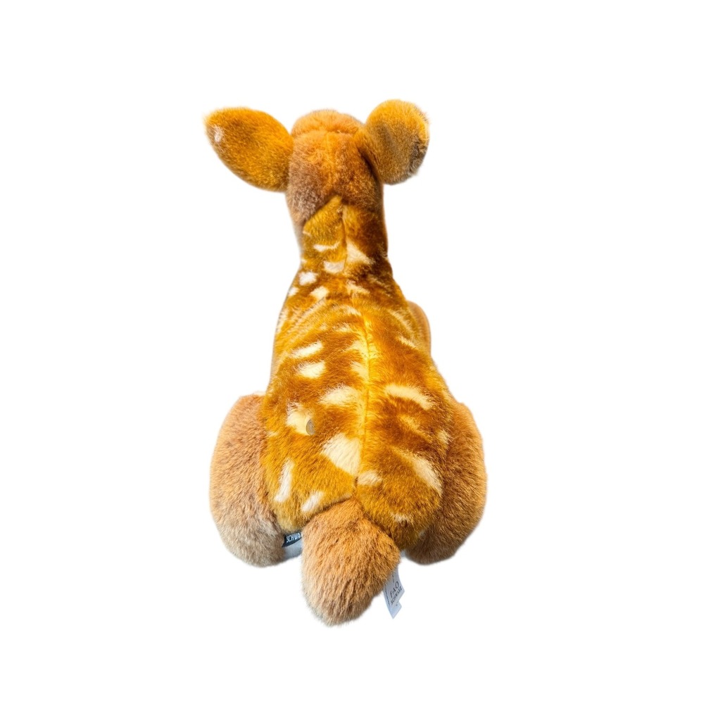 FAO Schwarz Plush Deer Fawn Spotted Brown White Stuffed Animal Realistic Toy - Picture 4 of 7